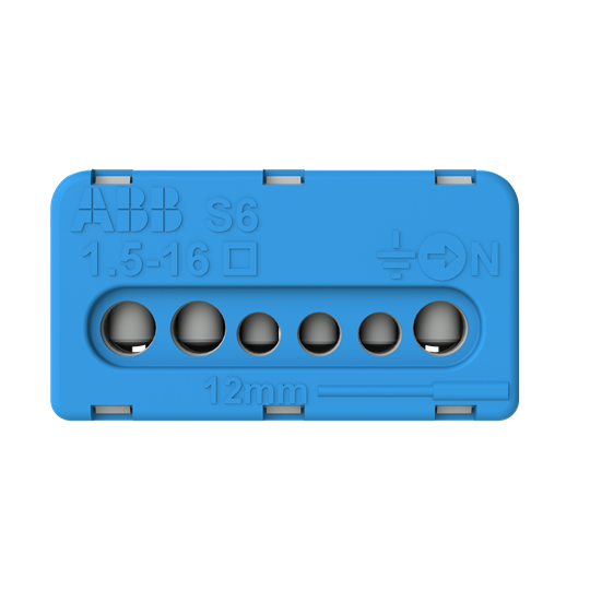 Bornier neutre mistral-3x16mm²+3x6mm² -vis