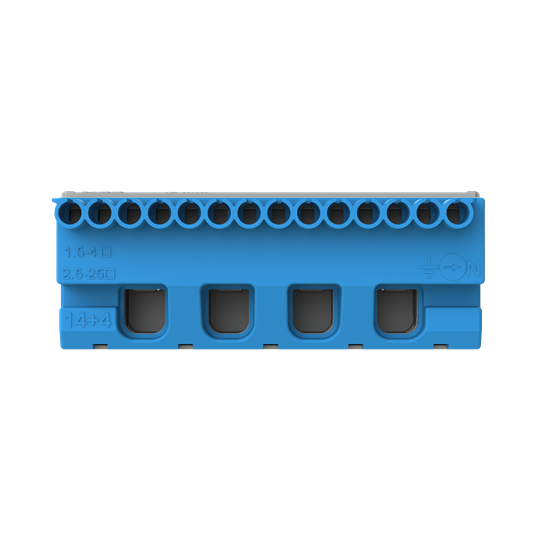 Bornier neutre mistral-14x4mm²+4x25mm²-rapide et à vis