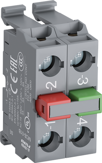 Mcb-11b bloc contact double 1no+1nf