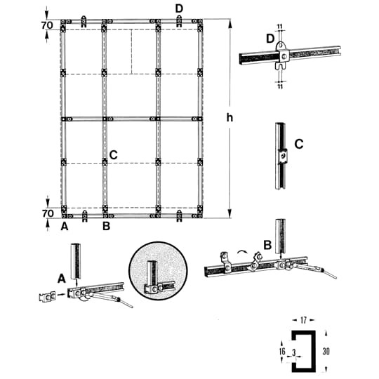Vms plaquette de fixation