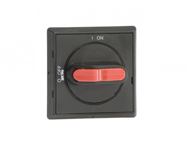 Poignée fixation centrale noire ip65 pour ot16…40f