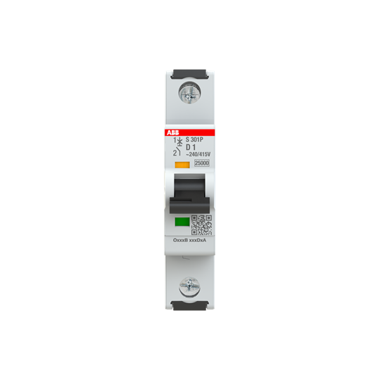 S300p-disjoncteur 1p-1a-courbe d-pdc 25000a-230vac 100ka-60vdc 25ka-1 module