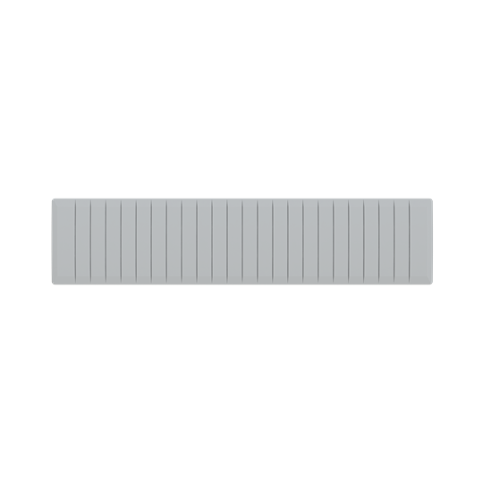 Sz-bp 12 g plaque d'obturation disjonct. =63a - gris ral7035 (mini cde de 50pcs)