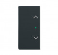Enjoliveur 1/2 touche d/g 1 led 1 picto store futur linear anthracite