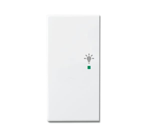 Enjoliveur 1/2 touche g 1 led 1 picto lumière futur linear blanc studio