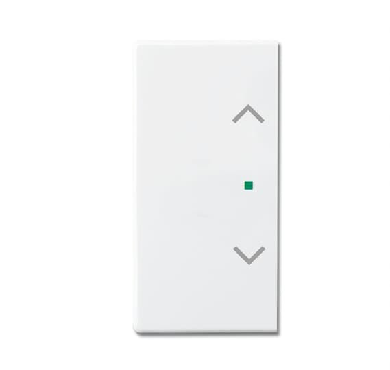 Enjoliveur 1/2 touche d/g 1 led 1 picto store futur linear blanc studio