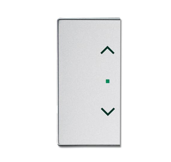 Enjoliveur 1/2 touche d/g 1 led 1 picto store futur linear aluminium silver