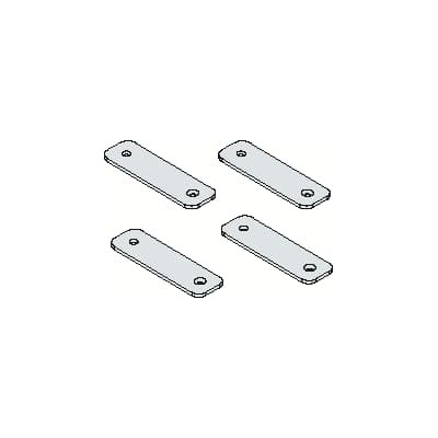 Pattes de fixation murale en acier inox gemini (x4) - horizontal ou vertical