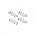 Pattes de fixation murale en acier inox gemini (x4) - horizontal ou vertical