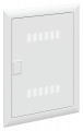 Dormant avec porte et fentes de ventilation (uk62) blanc ral9016