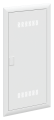 Dormant avec porte et fentes de ventilation (uk64) blanc ral9016