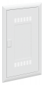 Dormant avec porte porte ventilée (uk63) avec insert plastiqe blanc wifi