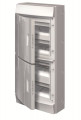 Mistral65h- coffret etanche-4r x 12 modules -porte opaque-ral7035-gwt 750°c