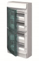 Mistral65h- coffret etanche-4r x 12 modules-porte transp.-ral7035-gwt 750°c