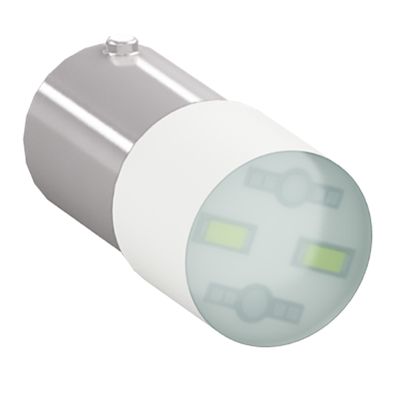 Ampoule led ba9s 6 v acdc vert