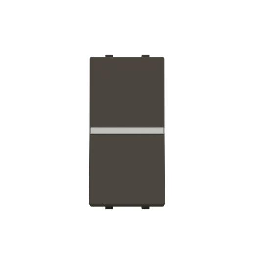 Zenit interrupteur bipolaire 1 module anthracite