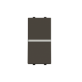 Zenit interrupteur bipolaire 1 module anthracite
