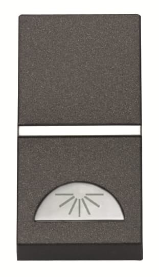 Zenit poussoir no 1 module avec symbole lumiere anthracite