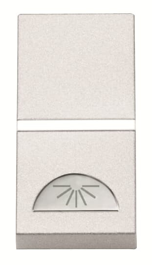 Zenit poussoir no 1 module avec symbole lumiere blanc