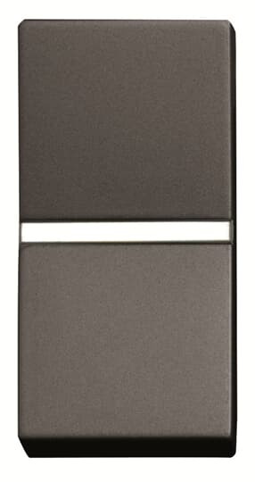 Zenit poussoir normalement ferme 1 module anthracite
