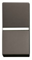 Zenit poussoir normalement ferme 1 module anthracite
