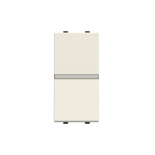 Zenit poussoir normalement ferme 1 module blanc