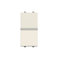 Zenit poussoir normalement ferme 1 module blanc