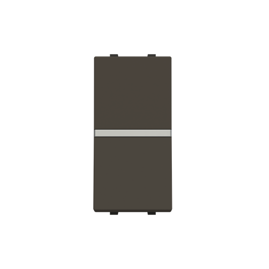 Zenit poussoir normalement ouvert 1 module anthracite