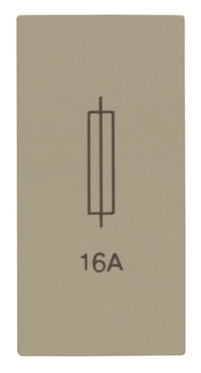 Zenit porte fusible 1 module champagne