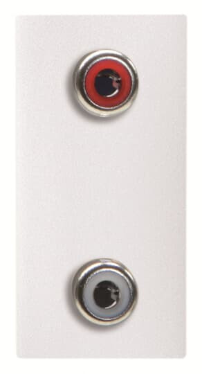 Zenit 2x rca - 1m - blanc