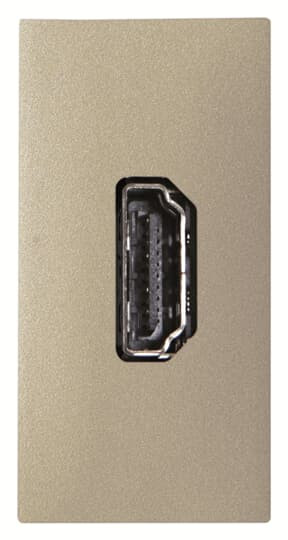 Zenit hdmi femelle-femelle - 1m - champagne