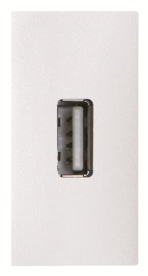 Zenit chargeur usb 2.0 - 1m - blanc - vis