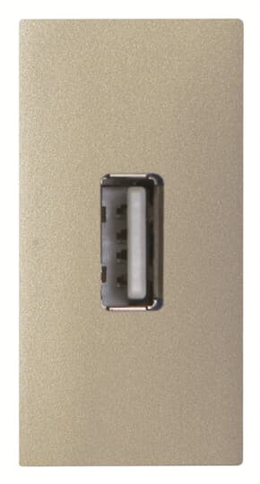 Zenit chargeur usb 2.0 - 1m - champagne - vis