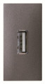 Zenit chargeur usb 2.0 - 1m - anthracite - femelle