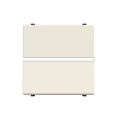 Zenit interrupteur monopolaire 2 modules blanc