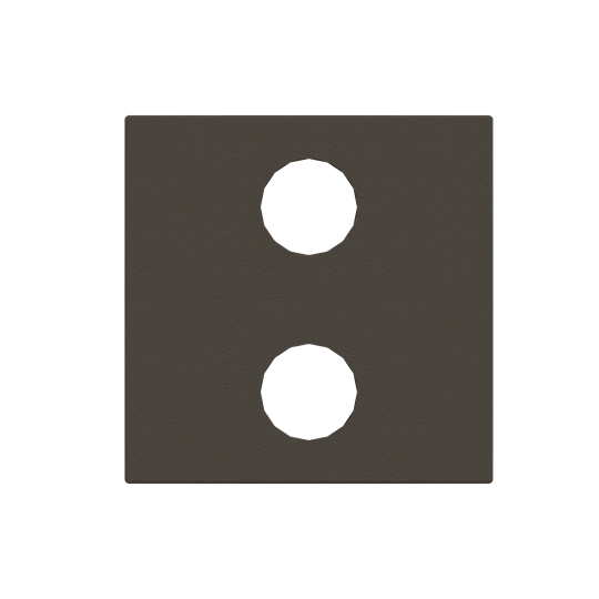 Zenit knx enjoliveur 2 poussoirs anthracite