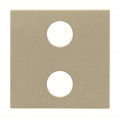 Zenit knx enjoliveur 2 poussoirs champagne