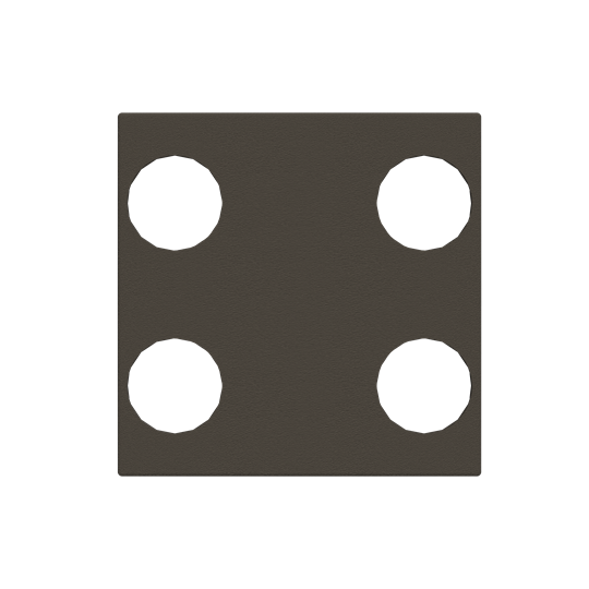 Zenit knx enjoliveur 4 poussoirs anthracite