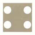 Zenit knx enjoliveur 4 poussoirs champagne