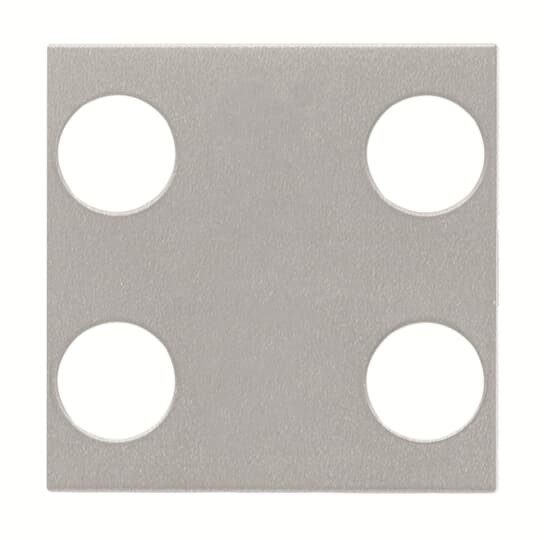 Zenit knx enjoliveur 4 poussoirs argent