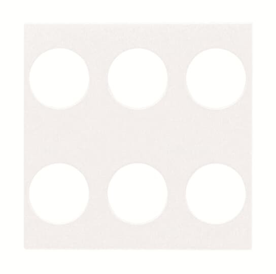 Zenit knx enjoliveur 6 poussoirs blanc