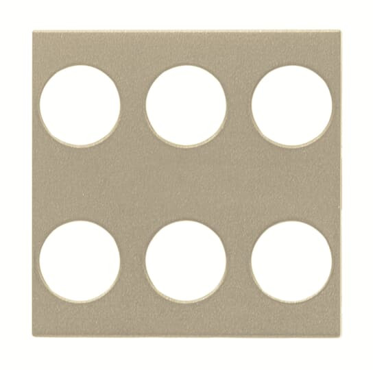 Zenit knx enjoliveur 6 poussoirs champagne