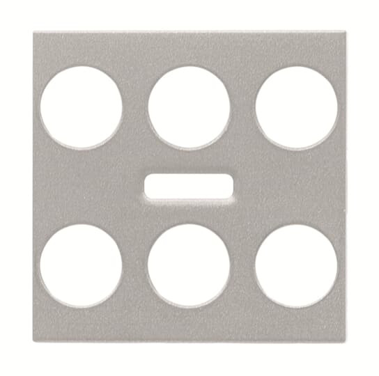Zenit knx enjoliveur 6 poussoirs+ir argent