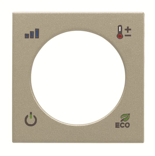 Zenit knx enjoliveur thermostat champagne