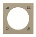 Zenit knx enjoliveur thermostat champagne