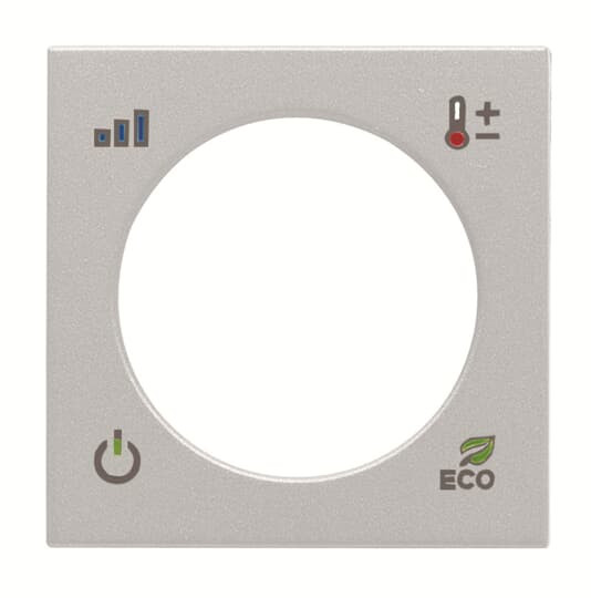 Zenit knx enjoliveur thermostat argent