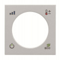 Zenit knx enjoliveur thermostat argent
