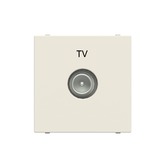 Zenit prise tv terminale 2 modules blanc