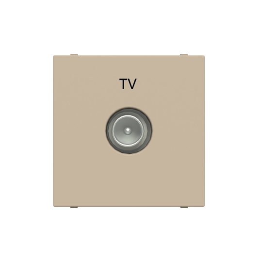 Zenit prise tv terminale 2 modules champagne