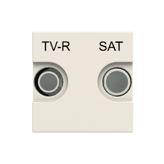 Zenit prise tv/r/sat terminale 2 modules blanc